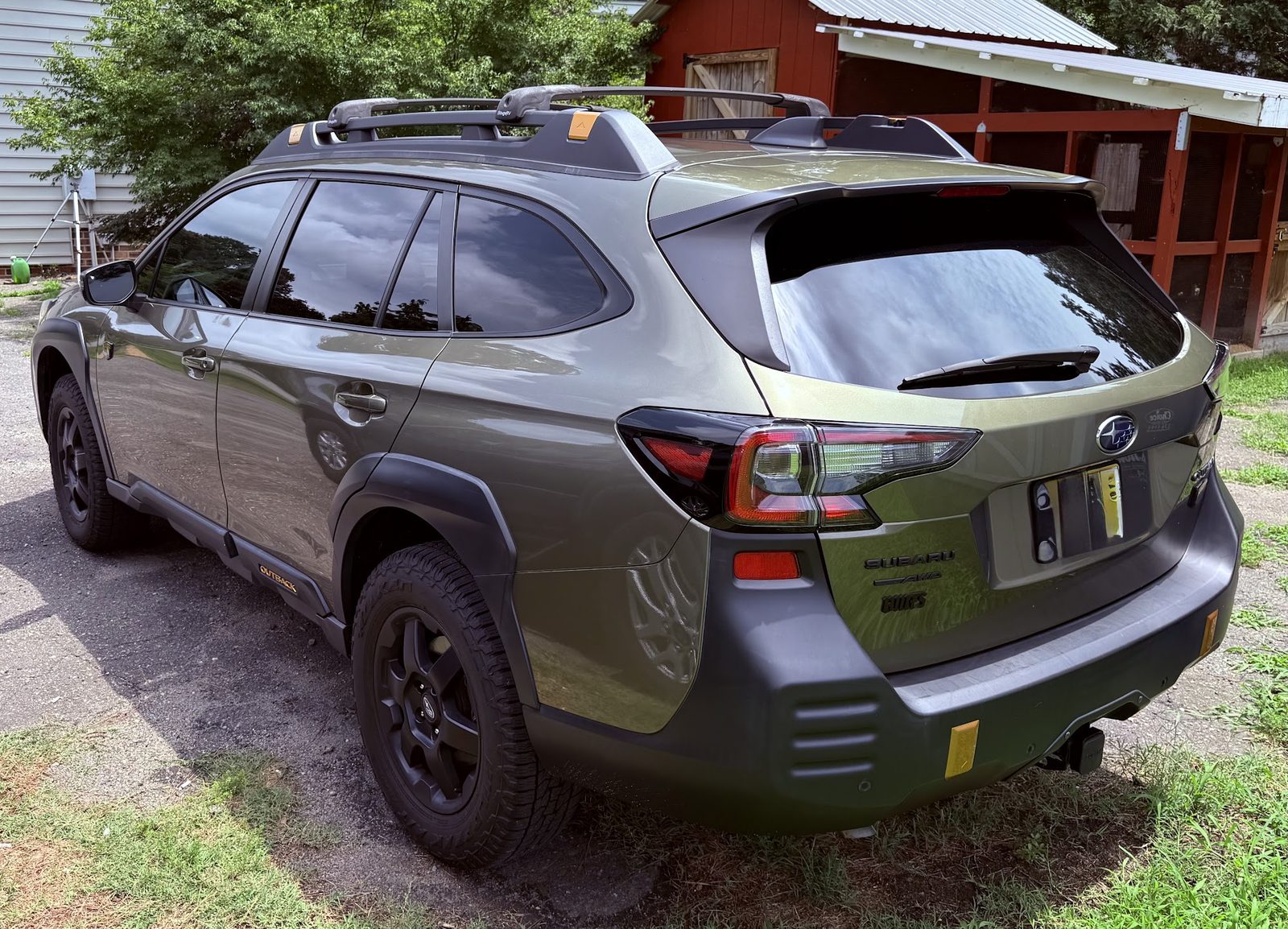 Subaru Outback with tinted rear windows